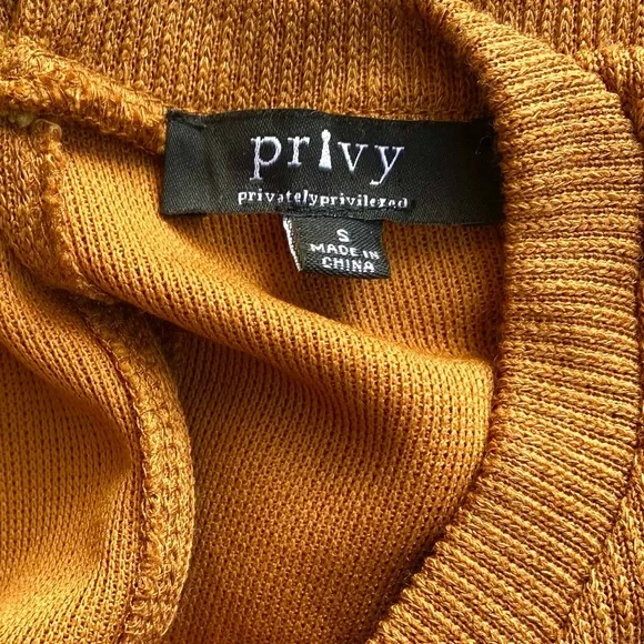 Privy Ribbed Knit Jogger Jumpsuit in Warm Caramel Brown, Size S, NWOT - Picture 2 of 8